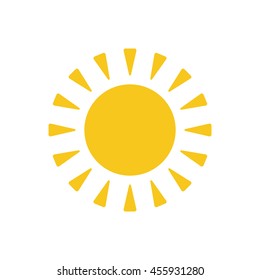 Sun icon, vector, icon flat