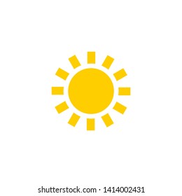 Sun Icon, Vector, Flat Design