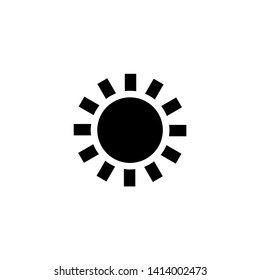 Sun Icon, Vector, Flat Design