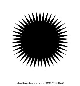 Sun icon, vector flat style, summer style. vector illustration