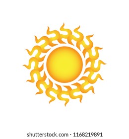 sun icon vector - forecast weather sign 