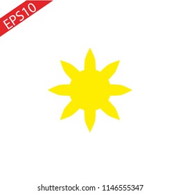 Sun icon vector illustration.eps 10