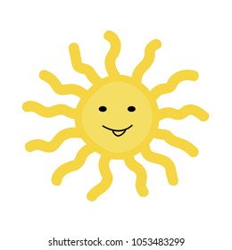 Sun icon vector illustration