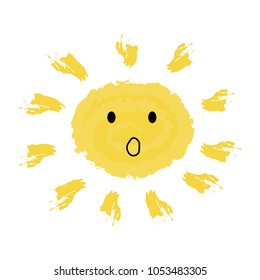 Sun icon vector illustration