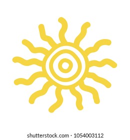 Sun icon vector illustration