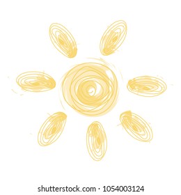 Sun icon vector illustration