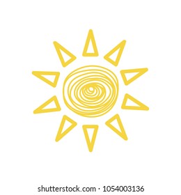 Sun icon vector illustration
