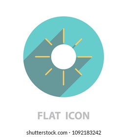 sun icon. vector illustration