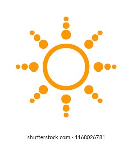sun icon vector illustration