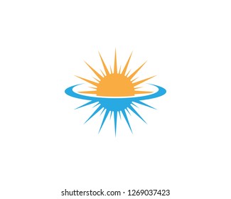 Sun icon vector illustration