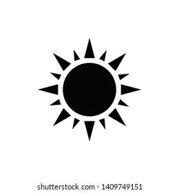 Sun Icon Vector Illustration - Vector