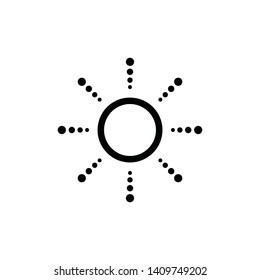 Sun Icon Vector Illustration - Vector