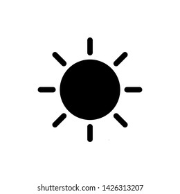 sun icon vector - illustration vector