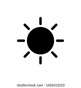 sun icon vector - illustration vector