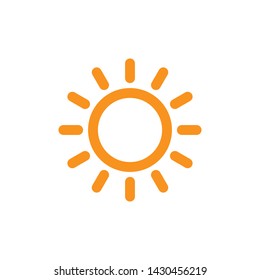 sun icon vector - illustration vector