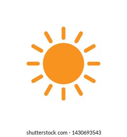 sun icon vector - illustration vector