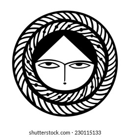 Sun icon. Vector illustration