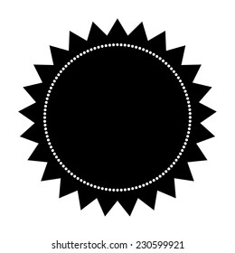 Sun icon, vector illustration