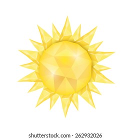Sun icon . Vector illustration