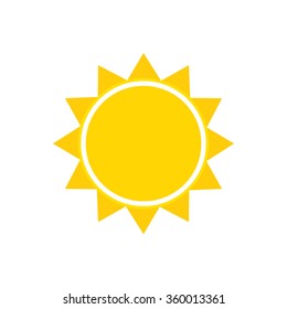 Sun icon - vector illustration