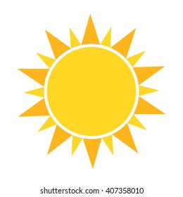 Sun icon. Vector illustration