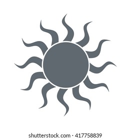 Sun icon. Vector illustration