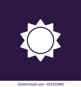 Sun Icon . Vector illustration