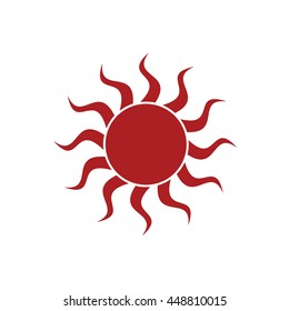 Sun icon. Vector illustration
