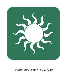 Sun icon. Vector illustration


