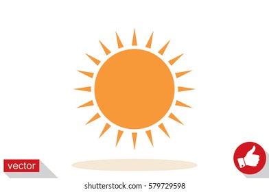 Sun icon vector illustration.