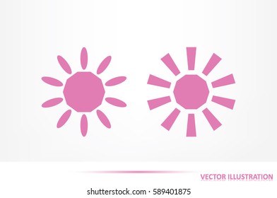Sun icon vector illustration