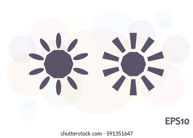 Sun icon vector illustration