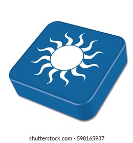 Sun icon. Vector illustration

