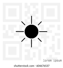 sun icon. vector illustration