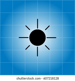sun icon. vector illustration