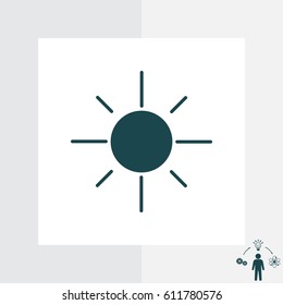 sun icon. vector illustration