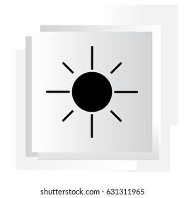 sun icon. vector illustration