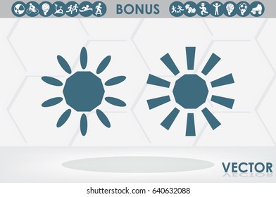 Sun icon vector illustration