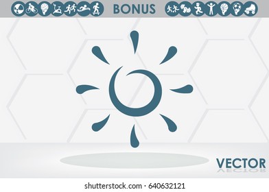 sun icon vector illustration