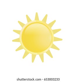 Sun icon . Vector illustration