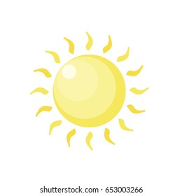 Sun icon . Vector illustration