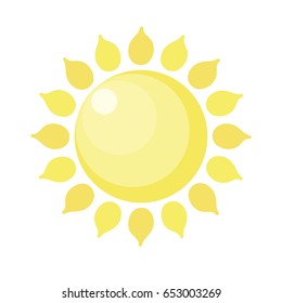 Sun icon . Vector illustration