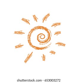 Sun icon . Vector illustration
