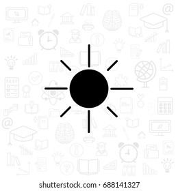 sun icon. vector illustration