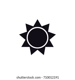Sun icon. Vector illustration
