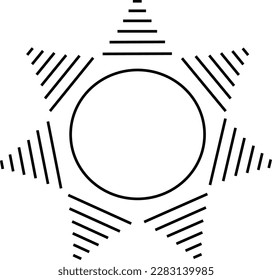 icono de sol. Ilustración vectorial. Sol blanco y negro. de %PRODUCTNAME.
