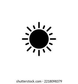 Sun icon vector illustration. Brightness sign and symbol.