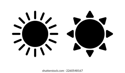 Sun icon vector illustration. Brightness sign and symbol.