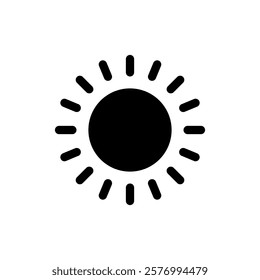 Sun icon vector illustration. Brightness sign and symbol.