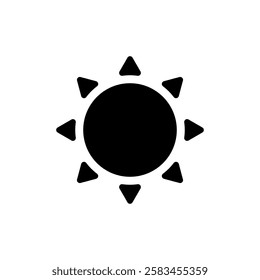 Sun icon vector illustration. Brightness sign and symbol.